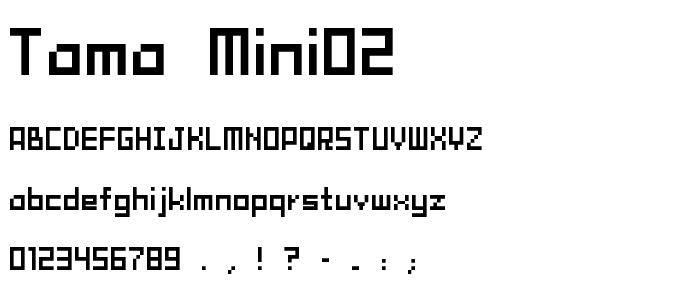 tama mini02 font
